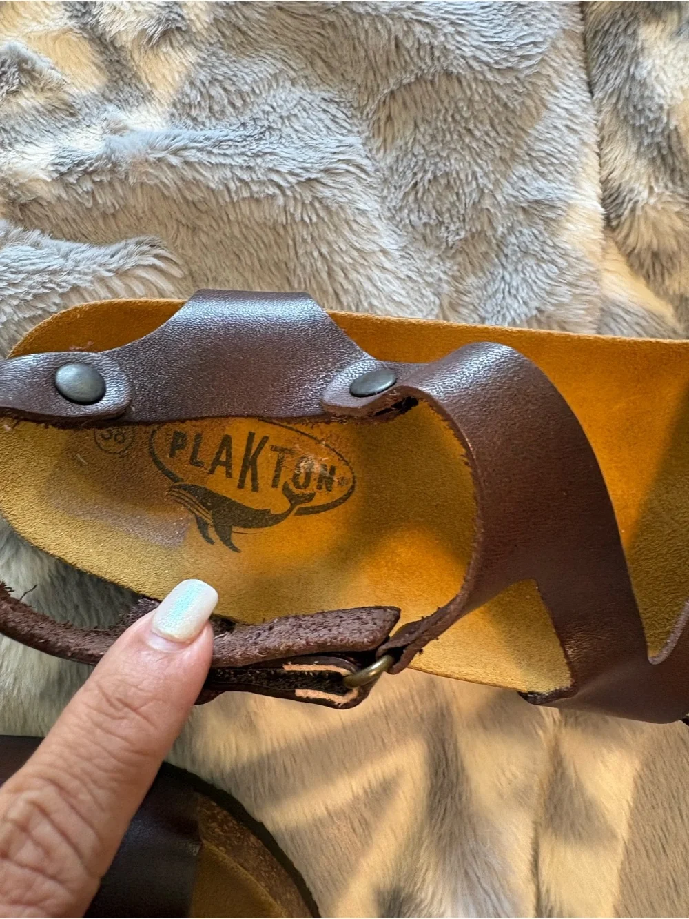 Brown Leather Slingback Sandals - Women
